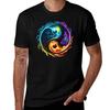 Yin Yang Symbol eleUnisexts Tao Polarity Daoism TShirt Utility Work Short Sleeve Top