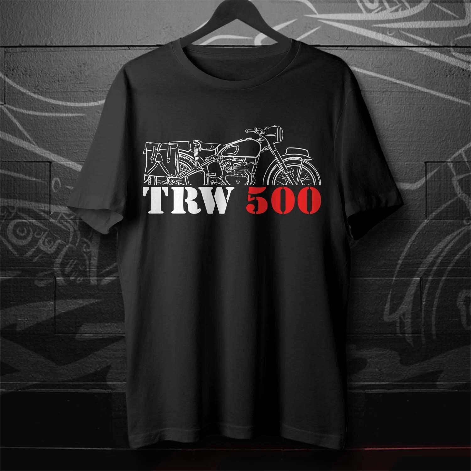 

Black men s and women s T-shirt Triumph TRW 500 1948-1964 XXXXL