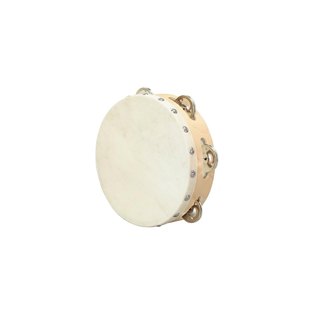 [Set of 2] KIKUTANI TMB-15 Genuine Leather Wooden Tambourine 15cm