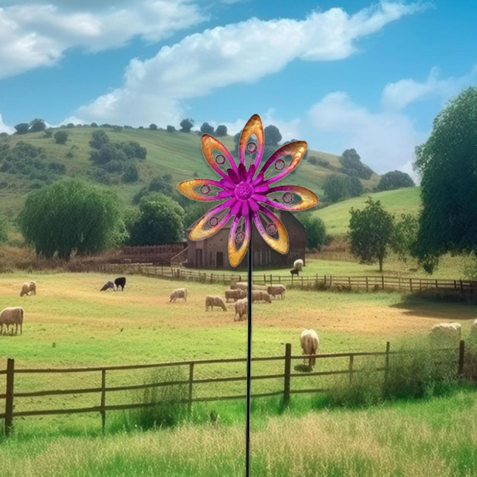 Decorative Windmill for Garden, Modern Metal Sculpture