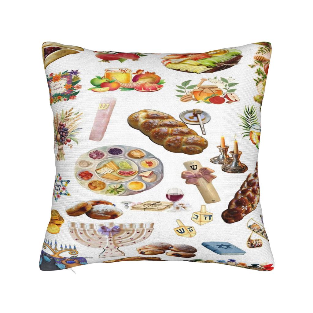 Matzah Jewish Passover Pillowcases Novelty Pillow Case For Sofa Home Decoration Print Pillow Cover