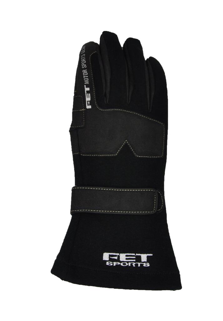 FET Sports Racing Gloves 3D Gloves L FT3DGL22 Black/Black