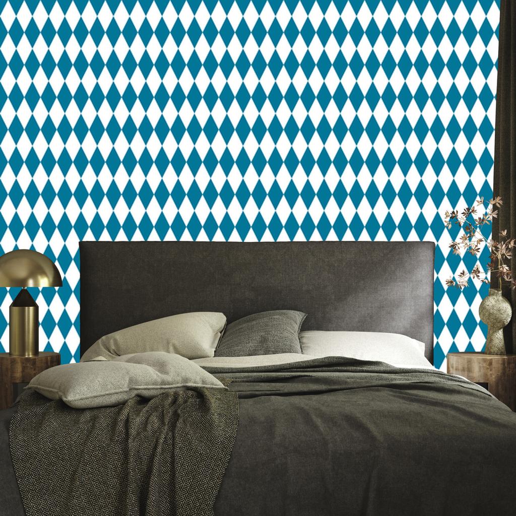 Harlequin Diamonds Turquoise Wallpaper for Living Room and Bedroom 50x1000
