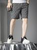 Ozhouzhan 2025 Summer New Full Flower Casual Shorts Men's Trendy All-Match Fifth Pants Straight Beach Pants