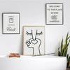 Abstract Humour Bad Smell Funny Bathroom Poster Black White Prints Canvas Painting Wall Art Pictures WC Toilet Room Decor