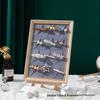 Solid Wood Jewelry & Hair Clip Display: Wall-Mounted Tray & Picture Frame