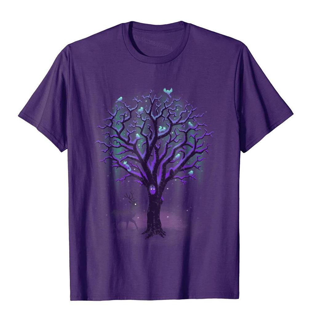 Shirt.Woot Under Northern Lights T-Shirt 3D Style Top T-Shirts Funny Tops & Tees Cotton Men Printed On