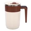   Self Stirring Coffee Mug with Temperature Display Rechargeable Automatic Magnetic Stirring Cup for   Travel Stainless Steel Beige Brown  