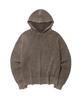 BIG UNION Dying Washed Knit Hoodie / Dark Brown