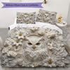Owl Pattern Bedding Uilt Set Uilt Cover Pillowcase Home Decoration Birthday Gift (1 * Duvet Cover + 2 * Pillowcase  Without Core)67