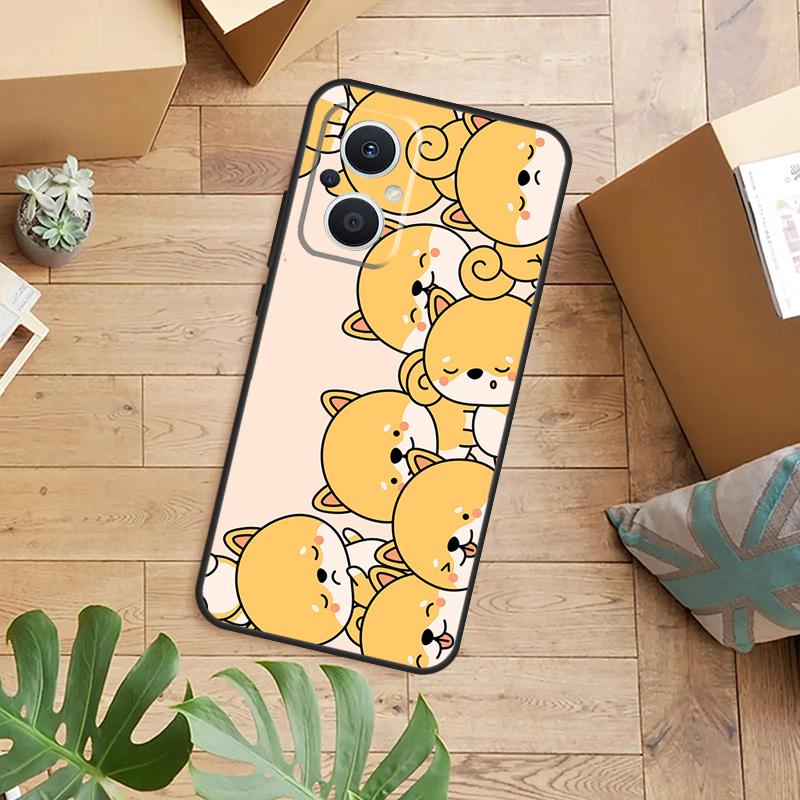 Animal Shiba Inu Case For OPPO Reno 14F 13F 12F 10 11 12 13 14 Pro 7 8 Lite OPPO Find X9 X8 X6 X5 Pro Cover