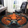 1pc Deer Mandala Office Round Area Rug, Under Office Chairs Bedroom Living Room Home Decor, Room Deco