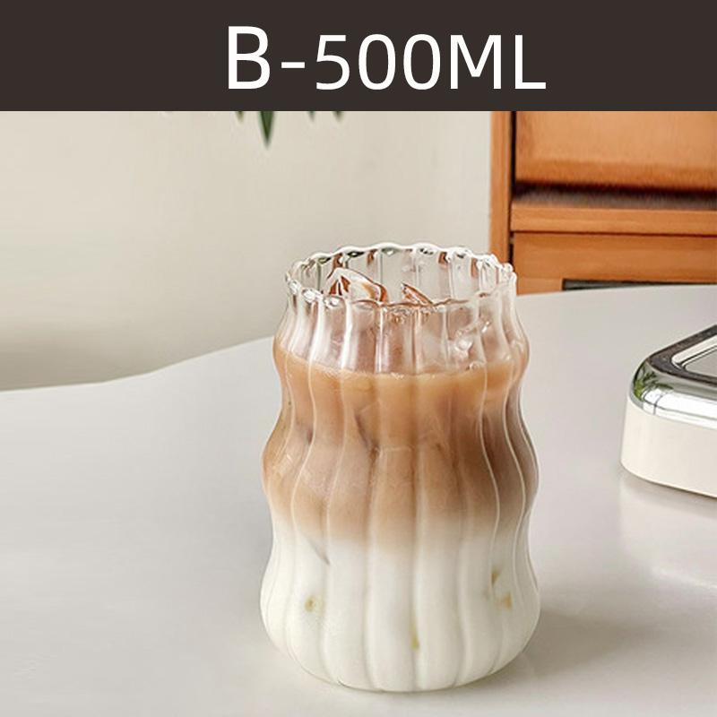 

500 мл прозрачная стеклянная чашка холодный кофе чашка с трубочкой десерт сок молоко посуда кружка коктейльные бокалы чайная чашка 500ml