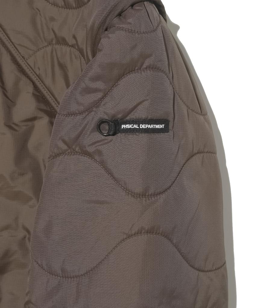 Physical Department Nylon Field Quilted Jacket Brown