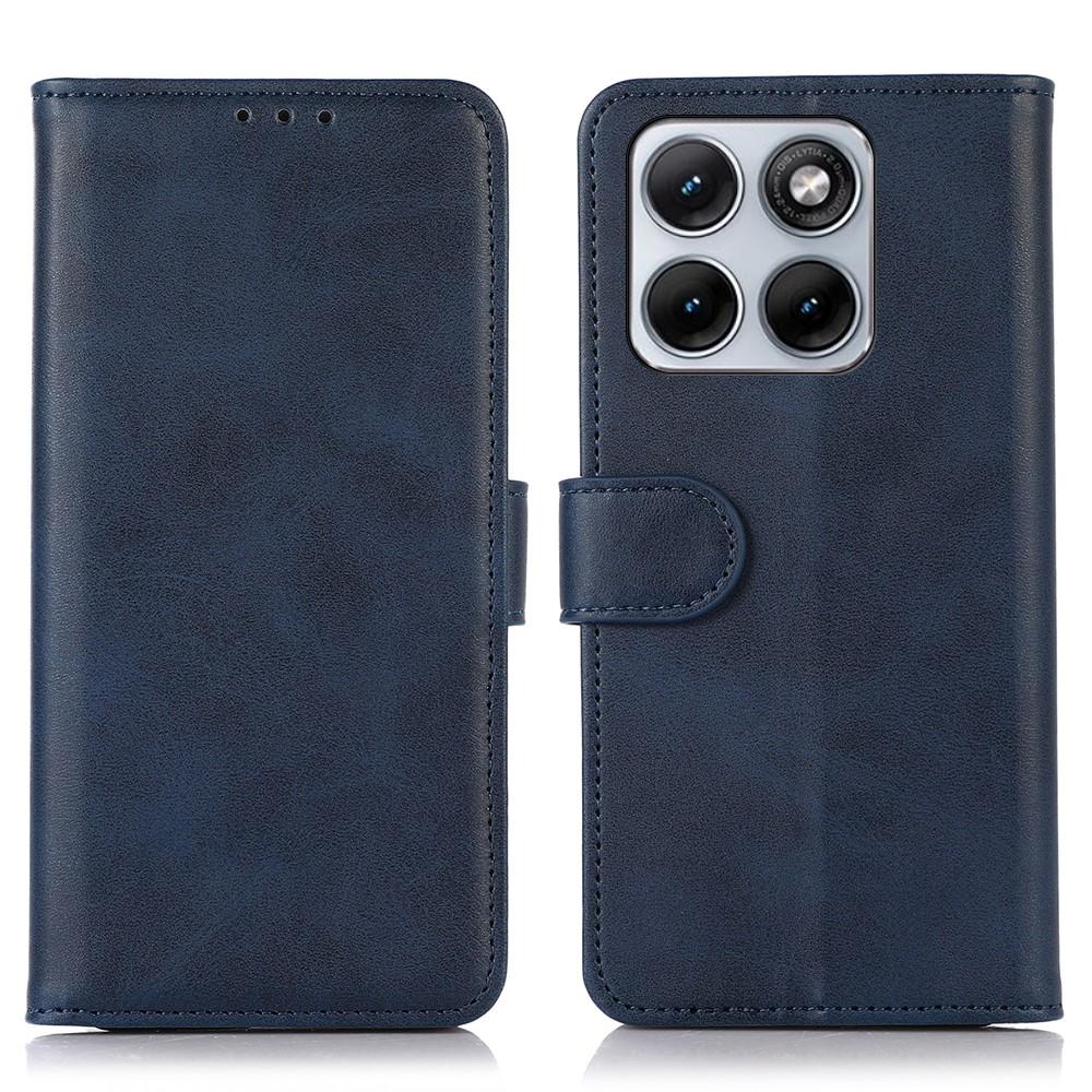 Wallet Case for Edge 70 Fusion+ 5G - Leather/PU, Blue