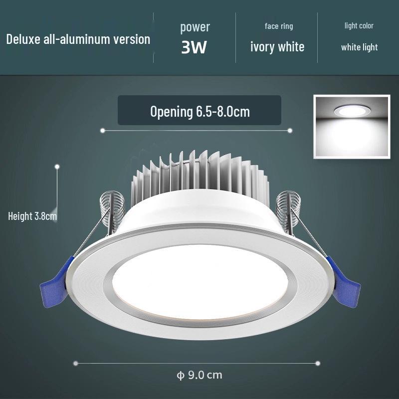 Ultra-Thin LED Downlight: 4-6 Inch Recessed Ceiling Spotlight