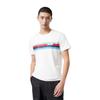 Puma Celebration Color Block Striped Letter Print Casual Crew Neck Breathable Short Sleeve T-Shirt Men Tops White 846224-52