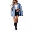 European & American Fashion Women's Irregular Loose Denim Jacket - Versatile Cross-Border Style