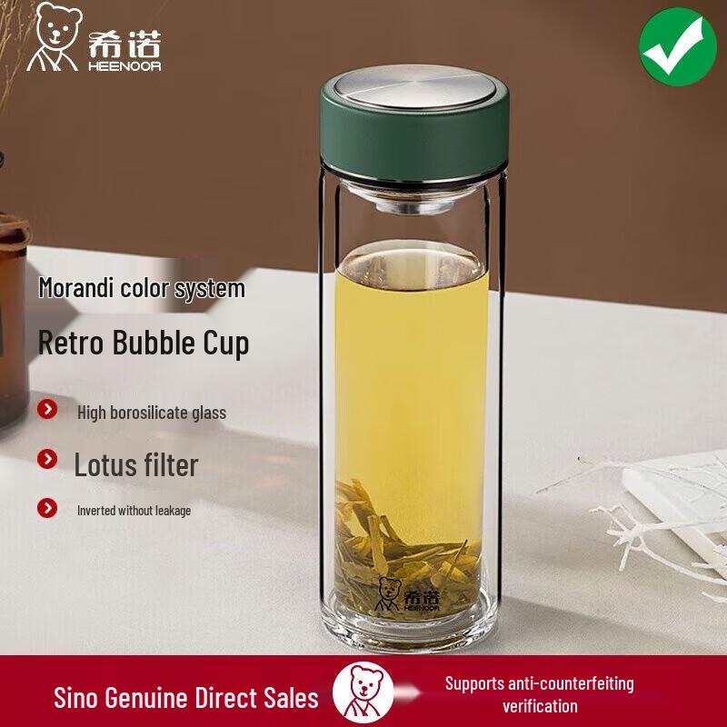 Xinuo Double-Layer Borosilicate Glass Tea Cup