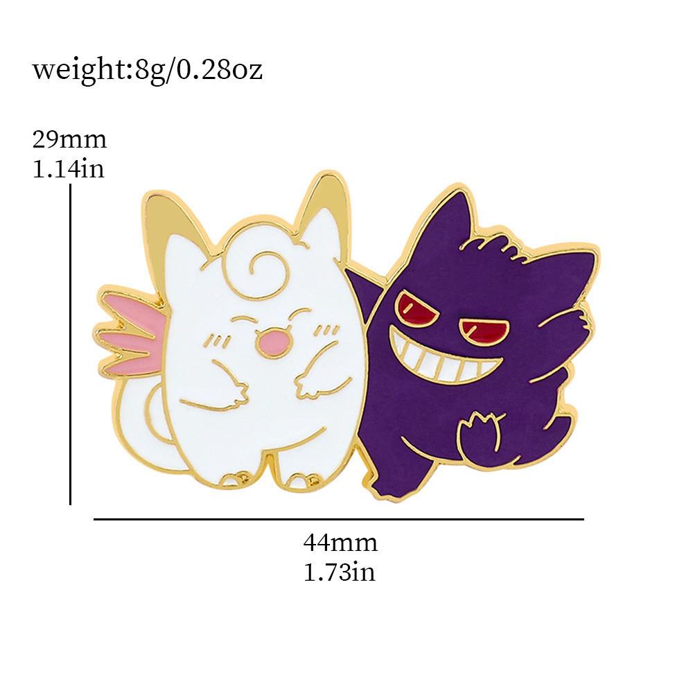 

Металлический значок забавный с дизайном мультяшного персонажа и эмалью с капельным маслом StyleG