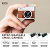 Retro Mini Kamera mit Bildschirm Innen Zuhause Außen 1080P Sport Tragbar Vintage Sehr Klein Mini Kamera Videorekorder