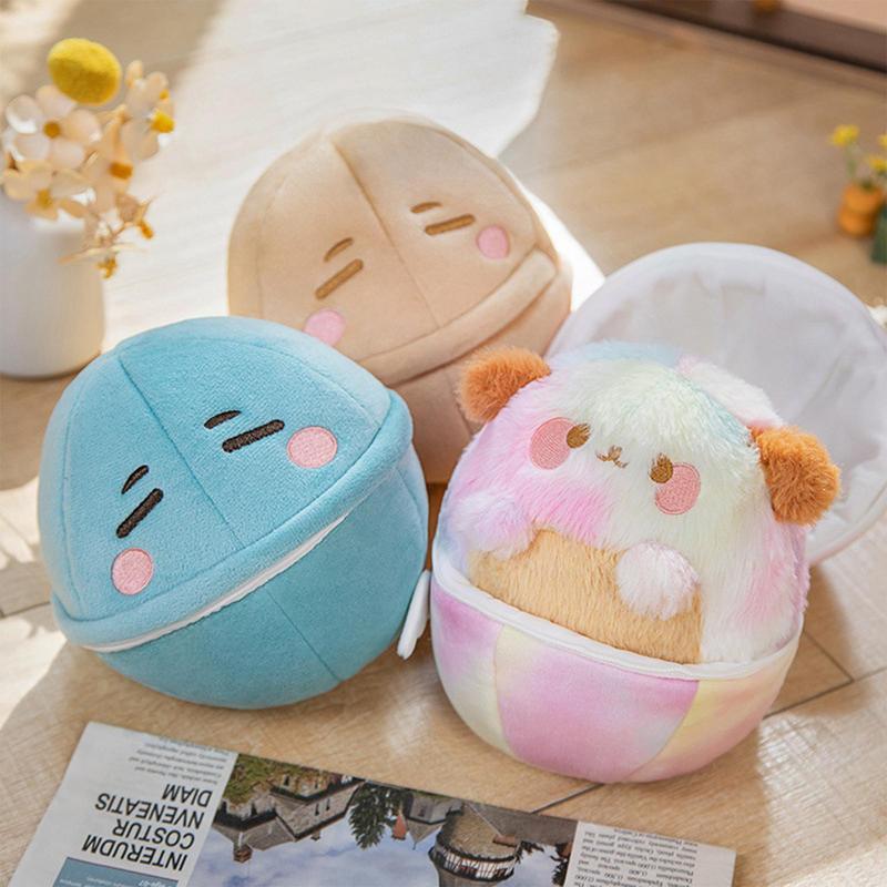 Dog Plushies for Kids Cartoon Egg Plush Toy for Children Charming Animal Plushies Charming Soft Stuffed Pillow Kids Gift Childrens