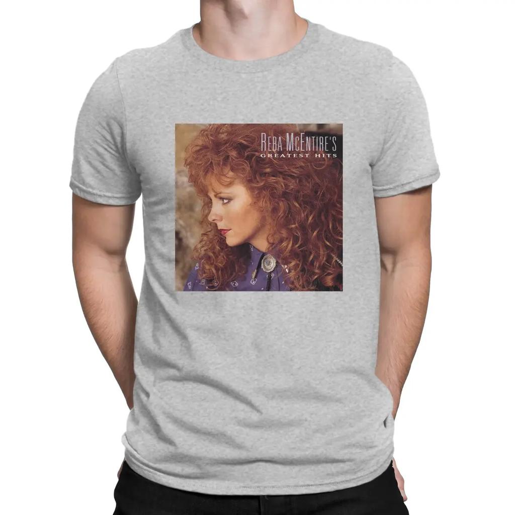 Men Greatest Hits T Shirt R-Reba Mcentire Music Cotton Tops Fun Short Sleeve Round Neck Tee Shirt Adult T-Shirt