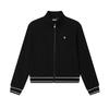 New Knitted Fabric Long Sleeved Coat Women's Jet Black F11W528501FBK