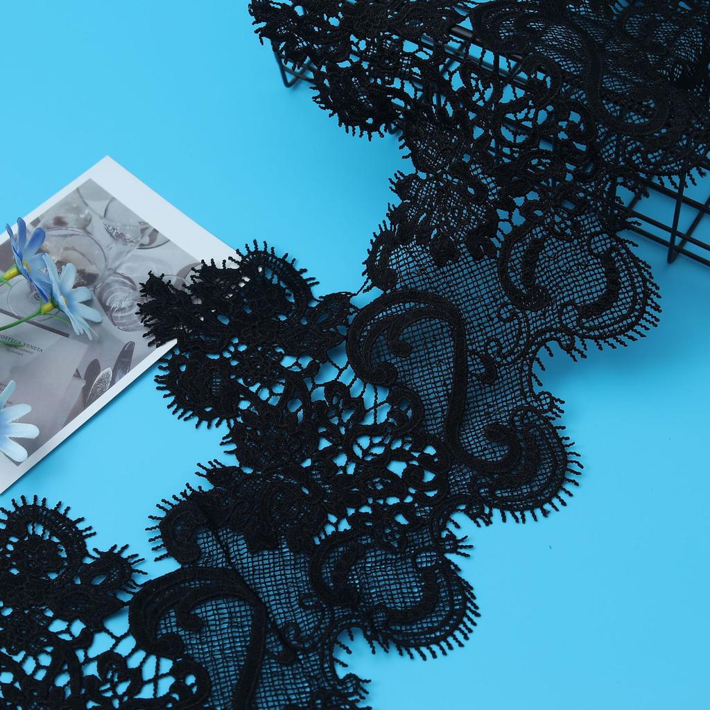 Water Soluble Hollow Milk Silk Large Lace Eyelashes Lace Home Curtains Women'S Accessories Embroidery Barcode