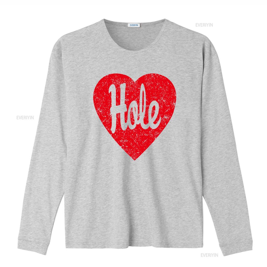 Hole Alt Rock Band Vintage Red Heart Logo T Shirt American Alternative Grunge Music Group Concert Tour vintage Washed