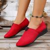 Wedge heel casual single shoes women's summer new shallow mouth pointed head one pedal suede single shoes