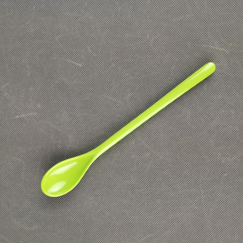 Bonbonfarbene Plastik Löffel mit langem Griff Dessertlöffel Esslöffel Teelöffel Geschirr Besteck Rühren Kaffee Küche Schöpflöffel Suppe