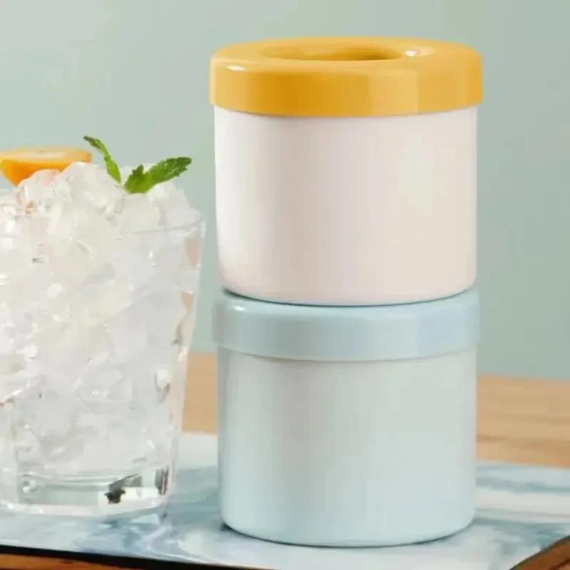Silikon iskubform Rund ishink Hemlagad DIY Kylskåp Frys ismaskin Kreativ iskubform Barware-verktyg