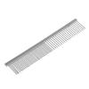 Pet Hair Flea Comb Stainless Pin Dog Dual Density Grooming Clean Brush-XL