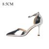 Fashion High Heeled Sandals for Women Summer Banquets Pointed One Button Hollow Sandals Womens Sexy High Heels Women's Pumps Women