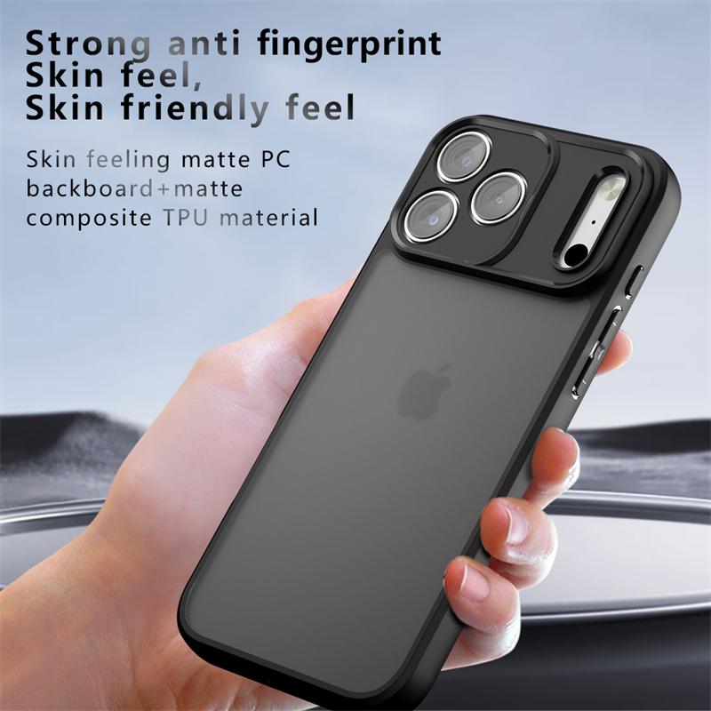 Translucent Matte Phone Case For iPhone 17 Pro Max Anti-knock Matte Back Cover For iPhone 17 Air Case For iPhone 17 Pro Max Case