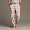Men's Drawstring Pocket Cuffed Casual Pants Home Sleep Pants