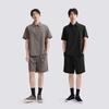 GXG Men's Casual Half-Placket Short Sleeve Shirt