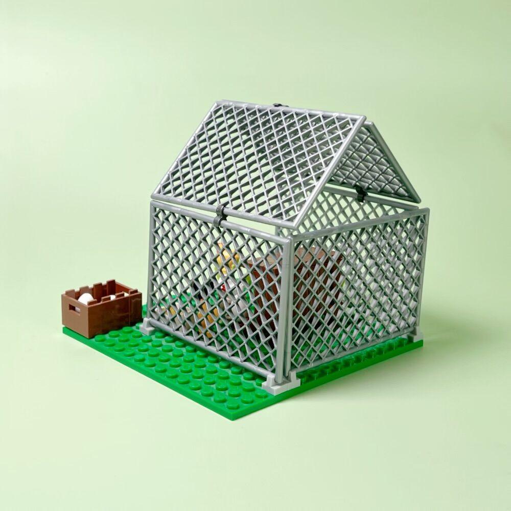 Moc Animals Construction Blocks City Farm Chicken Coop Hen House Blocks Diy Toys For Kids Young Boys Girls Birthday Gifts Kids Toys