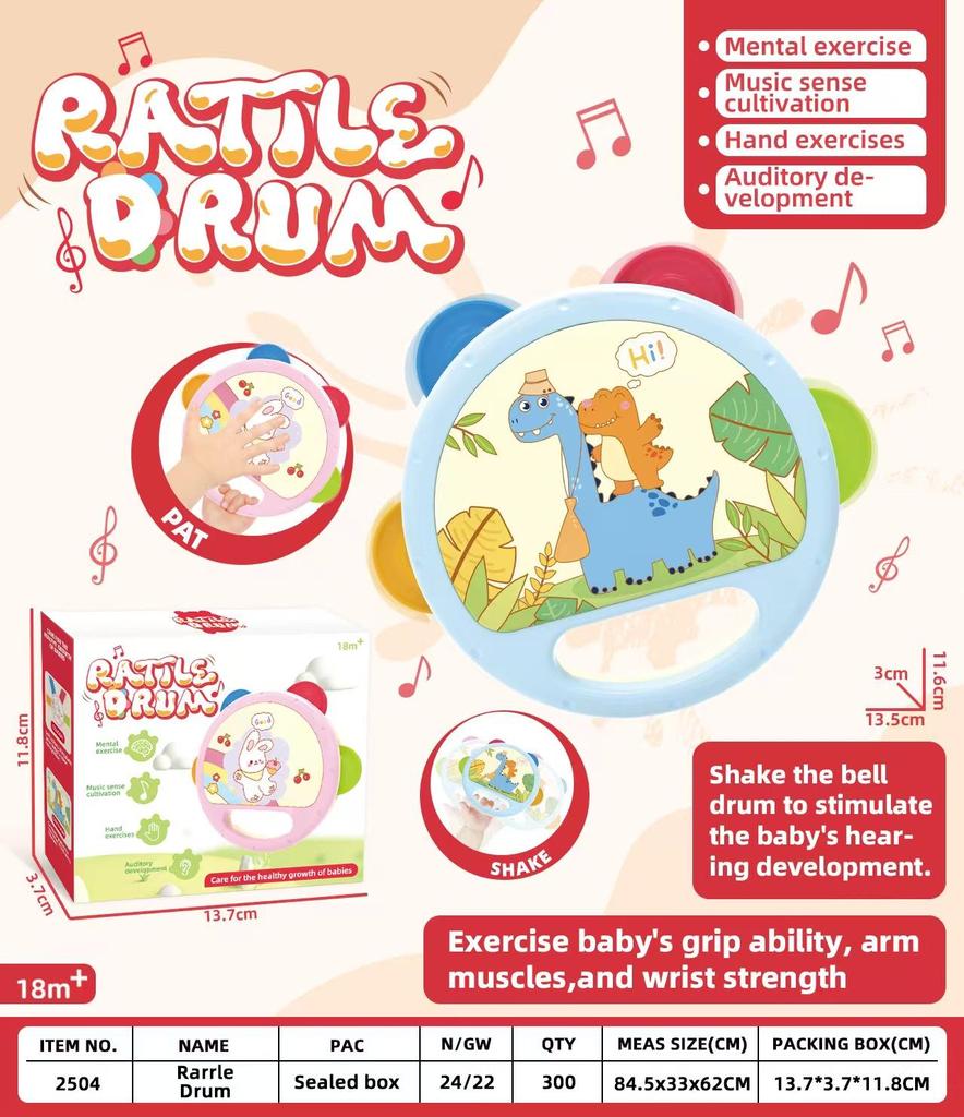 Children's Hand-Clapping Tambourine: Brain Training, Concentration & Early Education Toy