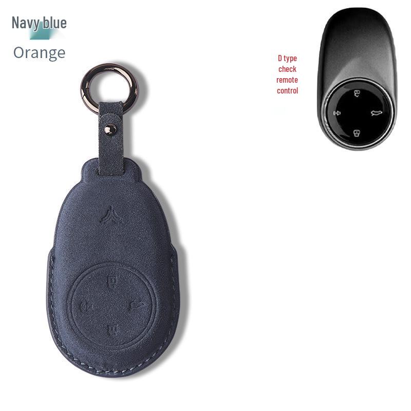 Nezha Key Case: Premium Suede Wrap for UPro New Energy Car Key