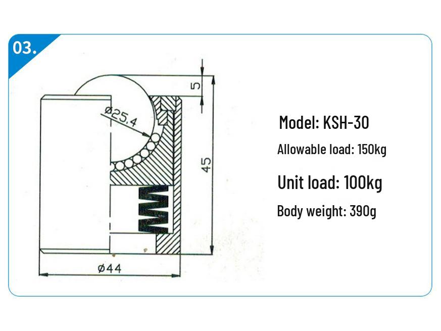 KSH Heavy Duty Universal Bullseye Steel Ball Wheel Bearing