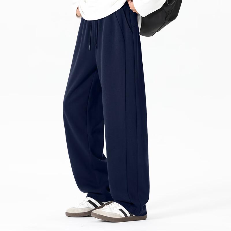 GENIOLAMODE Men's Casual Straight-Leg Knit Pants