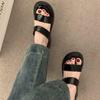 Fashion Leopard Women Flats Slippers Casual Platform Sandals Summer Shoes Fashion 2025 New Woman Trend Flip Flops Open Toe Sandalias