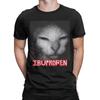 Harajuku T-Shirt Ibuprofen Funny Cat Meme Unhinged Cringe T-Shirts Novelty Tee Shirt for Mens Summer Y2K Short Sleeve Clothing