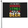 1pc Multi-Size Optional Wonderful Time Beer Flag - Durable Polyester for Outdoor and Interior Decoration, Garden Parties and Family Celebrations