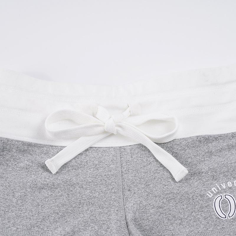 Spicy Girl Schnür-Schleife Sportshorts - Frühjahr/Sommer 2026 Colorblock Hüftbetonte Hotpants für Damen