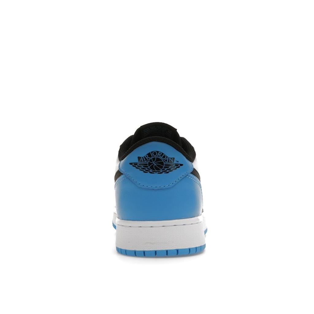 Air Jordan 1 Retro Low OG GS UNC Kids Sneakers White Dark-Powder-Blue Black CZ0858-104