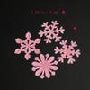 50Pcs 3D Snowflake Stickers for Walls Glow In Dark Christmas Party Home Decor Fluorescent Window Ceiling Application