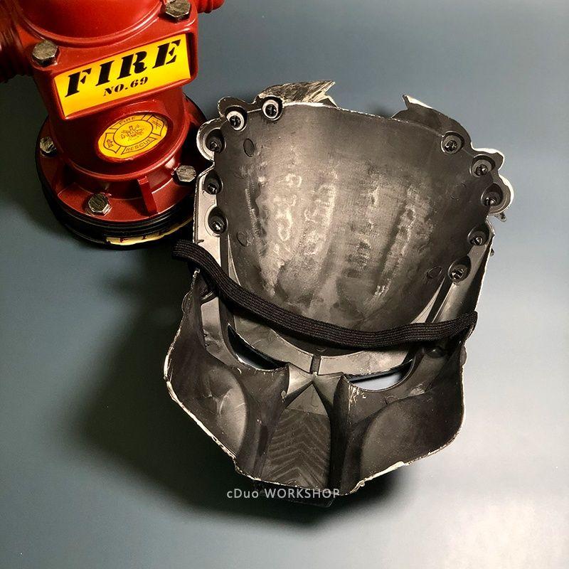 1:1 Scale Movie Alien Predator Cosplay Mask Costume Helmet Props Antenna Halloween Party Horror Full Face Head Mask Toys